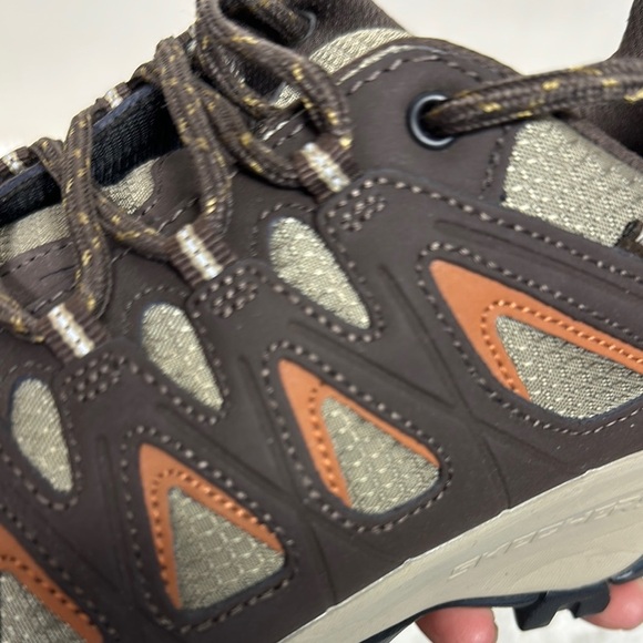 Skechers Brown and Green Athletic Shoes with Rugged Design - Picture 9 of 16